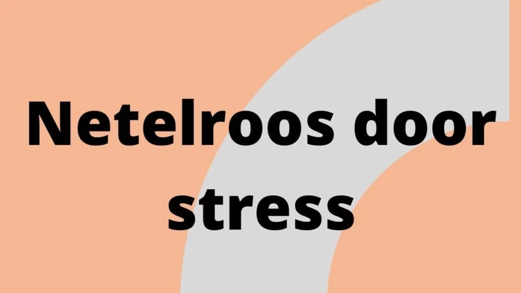 Netelroos door stress