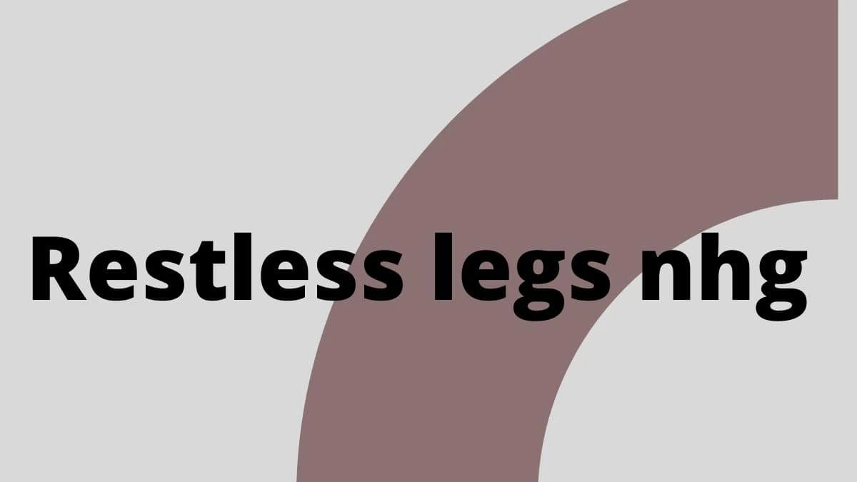 Restless legs nhg