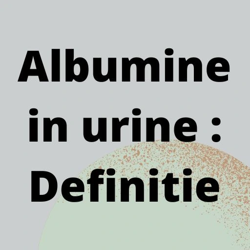 Albumine in urine : Definitie